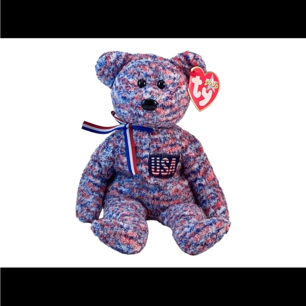 Ty Beanie Baby USA Bear